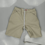 Faded Glory Chino Shorts - 32W 10L Beige Cotton