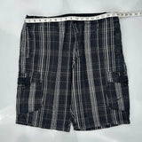 Nike Checked Cargo Shorts - X-Largew 11L Black Cotton