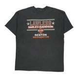 Lawless Renton Harley Davidson Graphic T-Shirt - 2XL Black Cotton