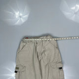 Canyon River Blues Cargo Trousers - XS Beige Cotton