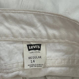 Levis Jeans - 26W UK 8 White Cotton