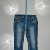 Rhythm Blues Boot Cut Jeans - 32W UK 10 Blue Cotton