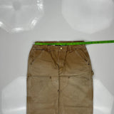 Made In USA Carhartt Double Knee Carpenter Pants - 31W 30L Brown Cotton