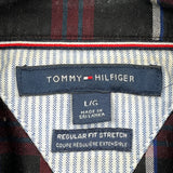 Tommy Hilfiger Checked Shirt - Large Black Cotton