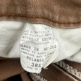 Dickies Carpenter Trousers - 38W 30L Brown Cotton
