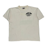 1993 Oneita Graphic T-Shirt - XL White Cotton
