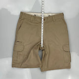 Dickies Cargo Shorts - 36W 11L Beige Cotton