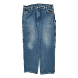 Dickies Double Knee Carpenter Jeans - 38W 30L Blue Cotton