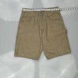 Wrangler Carpenter Shorts - 30W 10L Beige Cotton