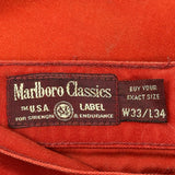 Marlboro Classics Jeans - 32W 34L Red Cotton