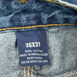 Unbranded Double Knee Carpenter Pants - 34W 31L Blue Cotton