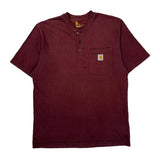 Carhartt Shirt - Medium Burgundy Cotton