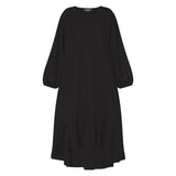 Plus Size Black Leopard Print Jacquard Midi Dress - Aphrodite - Up to UK 22/US 18