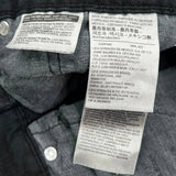 Levis Slim Fit Jeans - 33W 30L Gray Cotton