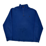 Polo By Ralph Lauren 1/4 Zip - XL Blue Cotton