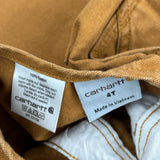 Age 4 Carhartt Double Knee Overalls - XS Brown Cotton