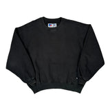 Russell Athletic Sweatshirt - Large Black Cotton