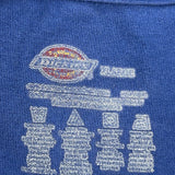 Dickies T-Shirt - Large Blue Cotton