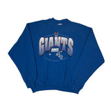 Giants Hanes Football Sweatshirt - 2XL Blue Cotton Blend