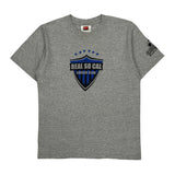 Kids Nike Real So Cal Soccer Club T-Shirt - Medium Gray Cotton