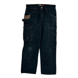Wrangler Cargo Pants - 33W 30L Black Cotton