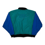 Nike Spellout Windbreaker - Large Blue Polyester