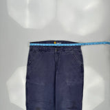 Carhartt Carpenter Trousers - 34W 31L Blue Cotton
