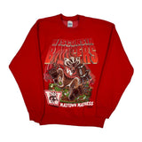 Wisconsin Badgers Salem Graphic Sweatshirt - Large Red Cotton