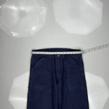 Big Bill Cargo Pants - 33W 31L Navy Cotton Blend