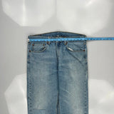 Levis 505 Jeans - 35W 32L Light Wash Cotton