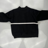 Vintage Unbranded Varsity Jacket - Medium Black Wool Blend
