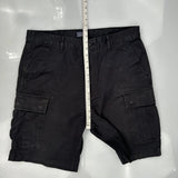 Levis Cargo Cargo Shorts - 36W 10L Black Cotton