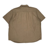 Carhartt Short Sleeve Shirt - 2XL Beige Cotton