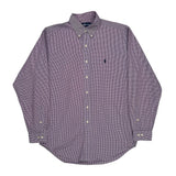 Ralph Lauren Checked Shirt - Medium Purple Cotton
