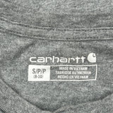 Age 8-10 Carhartt Long Sleeve T-Shirt - Medium Grey Cotton