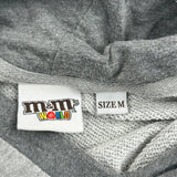 M&M Graphic Hoodie - Medium Gray Cotton Blend