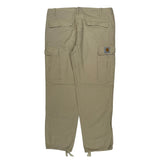 Carhartt Cargo Cargo Pants - 34W 30L Beige Cotton Blend