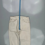 505 Levis Jeans - 30W 30L White Cotton