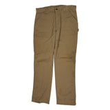 Carhartt Double Knee Carpenter Trousers - 36W 34L Khaki Cotton