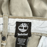 Timberland Cargo Shorts - 36W 10L Beige Cotton
