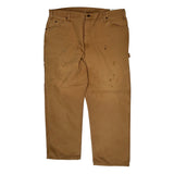 Dickies Carpenter Trousers - 38W 30L Brown Cotton