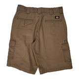 Dickies Cargo Shorts - 32W 10L Brown Cotton