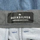 Quiksilver Shorts - 34W 9L Blue Polyester