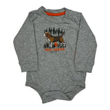 Age 9 Months Trail Hunter Carhartt Cartoon Long Sleeve T-Shirt - 2XS Gray Cotton