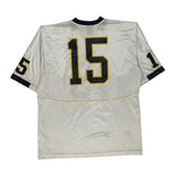 Number 15 Nike Football Jersey - Large Navy Polyester