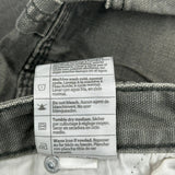 Carhartt Slim Fit Carpenter Trousers - 30W UK 10 Grey Cotton Blend