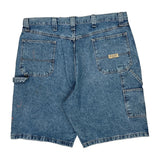 Wrangler Double Knee Carpenter Shorts - 38W 10L Blue Cotton