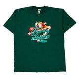 Grumpy Lanes Bowling League Disney Cartoon T-Shirt - XL Green Cotton
