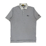 Ralph Lauren Striped Polo Shirt - Large Blue Cotton
