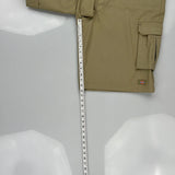 Dickies Cargo Shorts - 37W 13L Khaki Cotton